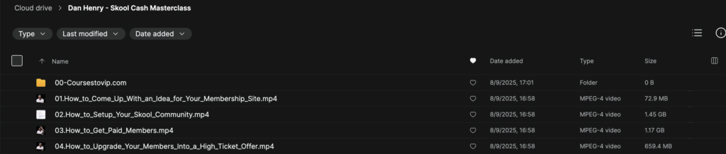 Dan Henry – Skool Cash Masterclass