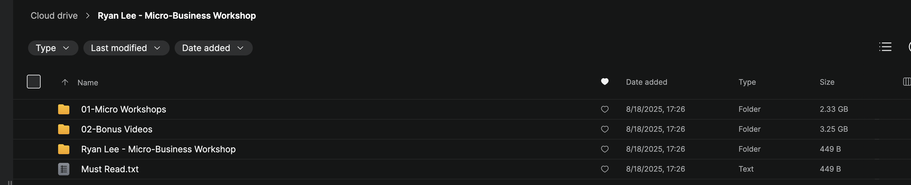 Ryan Lee – Micro Business Workshop