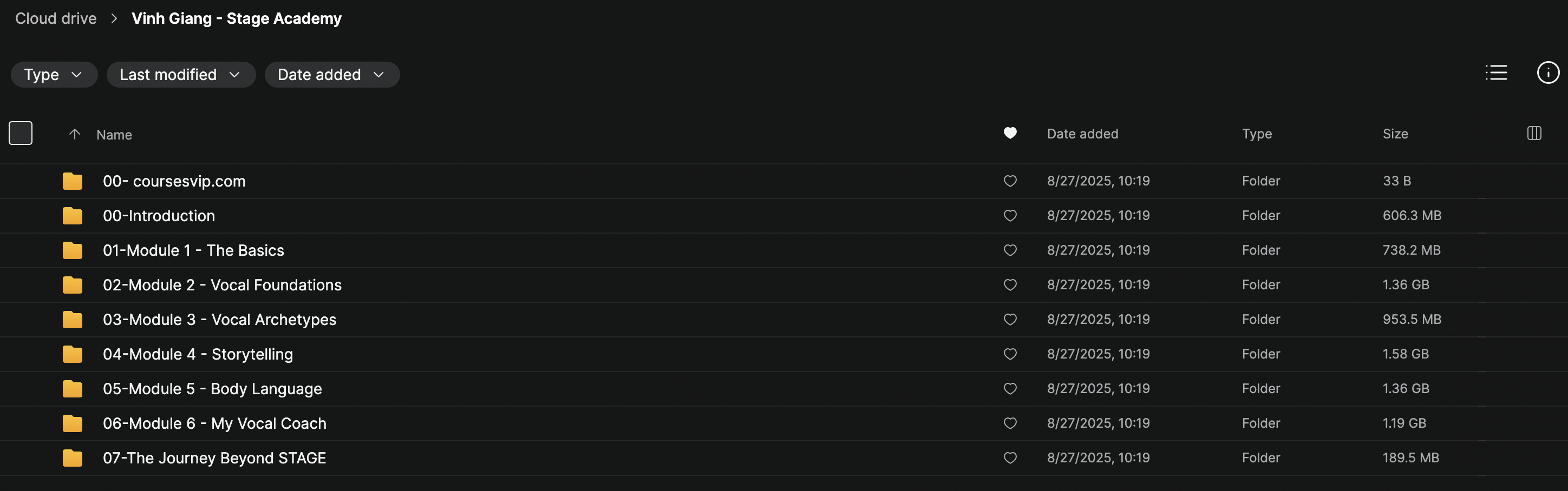 Vinh Giang – Stage Academy