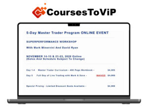 Mark Minervini – 5-Day Master Trader Program ONLINE EVENT