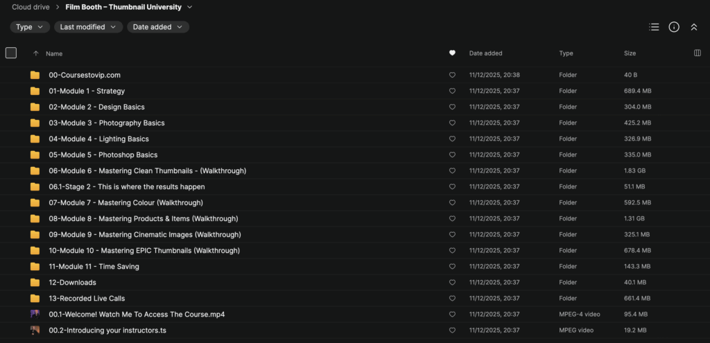 Film Booth – Thumbnail University