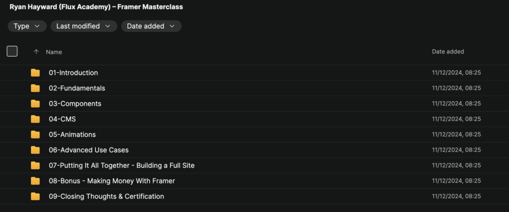 Ryan Hayward (Flux Academy) – Framer Masterclass