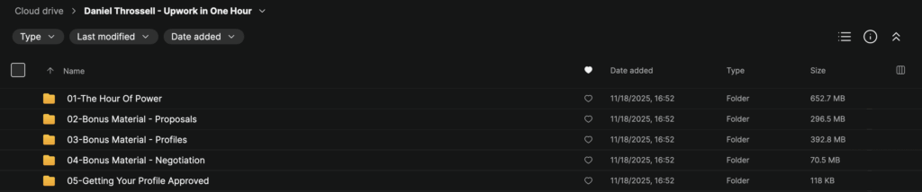 Daniel Throssell – Upwork in One Hour