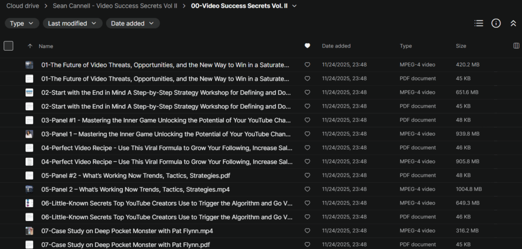 Sean Cannell – Video Success Secrets Vol II