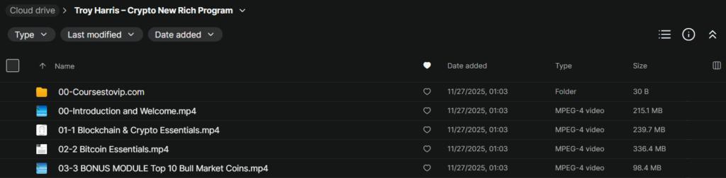 Troy Harris – Crypto New Rich Program