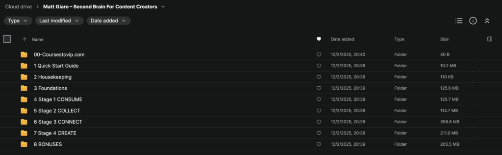 Matt Giaro – Second Brain For Content Creators