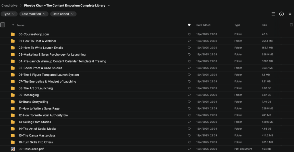 Phoebe Khun – The Content Emporium Complete Library
