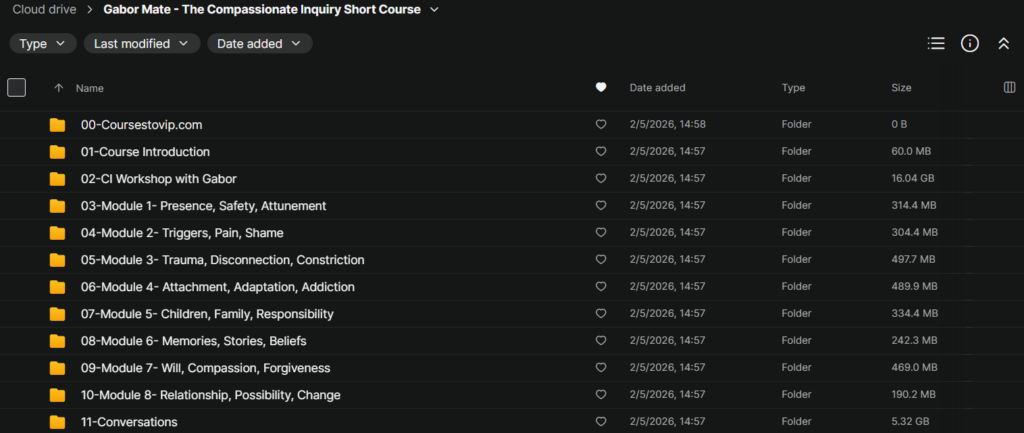 Gabor Mate – The Compassionate Inquiry Short Course