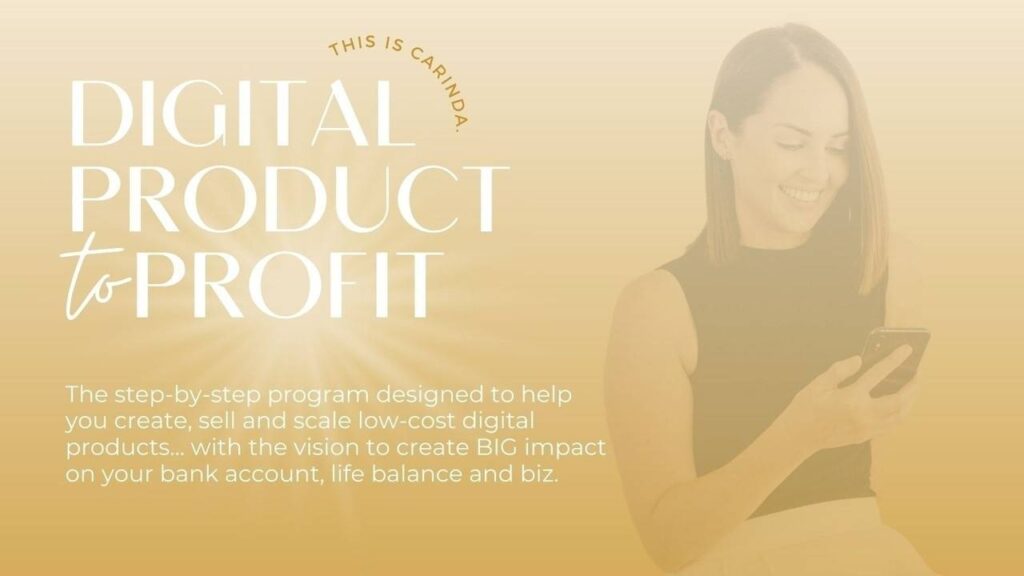Carinda – Digital Product to Profit