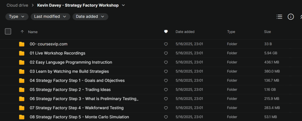 Kevin Davey – Strategy Factory Workshop