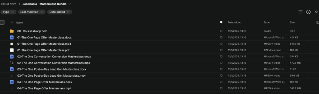 Jon Brosio – Masterclass Bundle