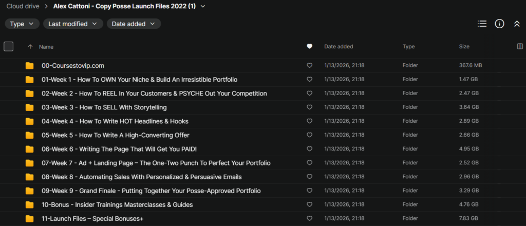 Alex Cattoni – Copy Posse Launch Files 2022