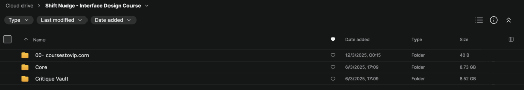 Shift Nudge – Interface Design Course