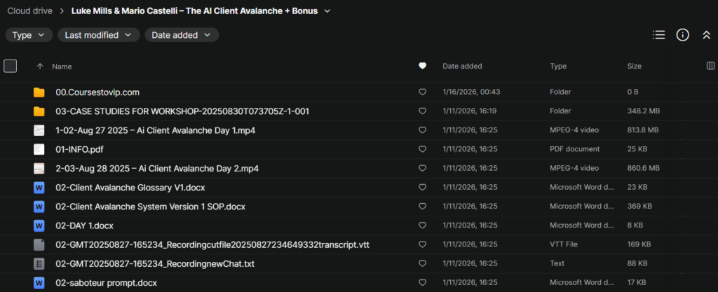 Luke Mills & Mario Castelli - The AL Client Avalanche + Bonus